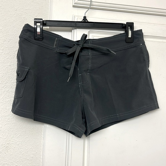raya sun Pants - Raya Sun Board Shorts Low Rise Y2K Size Medium Grey Swim Shorts